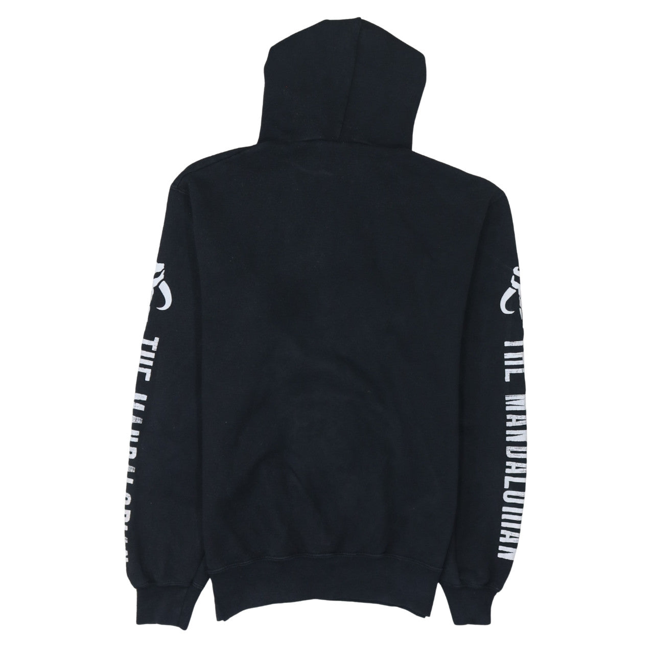 Nastrovia Mens Black The Mandalorian Pullover Hoodie Size S