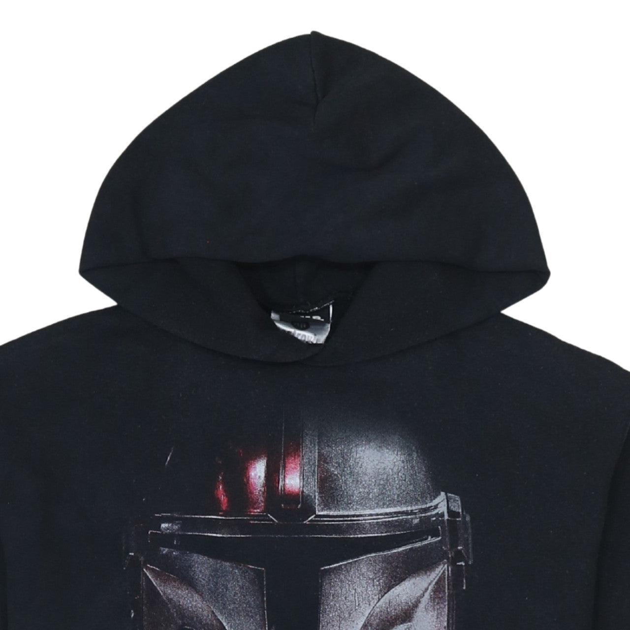 Nastrovia Mens Black The Mandalorian Pullover Hoodie Size S