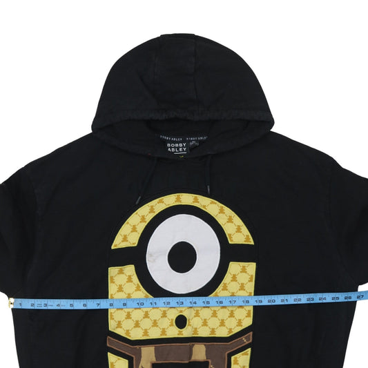 Bobby Abley Minions Black Hoodie 2XL Women Relaxed Fit Pullover