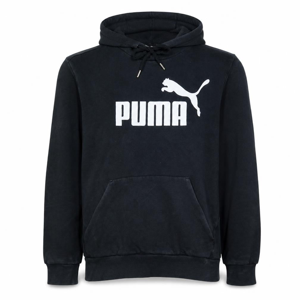Puma Men's Black Pullover Hoodie Size S Fleece Sportswear