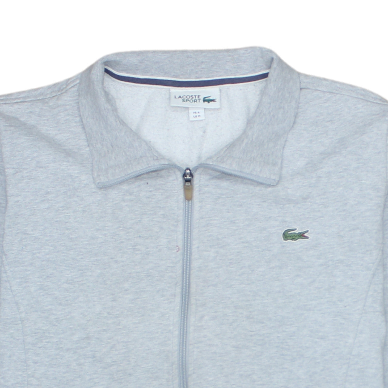Lacoste Sport Men's Grey M Track Jacket Full Zip Cotton Blend