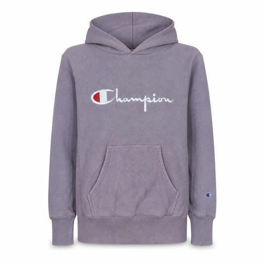 Champion Womens Purple Reverse Weave Hoodie Medium Cotton Embroidered Logo