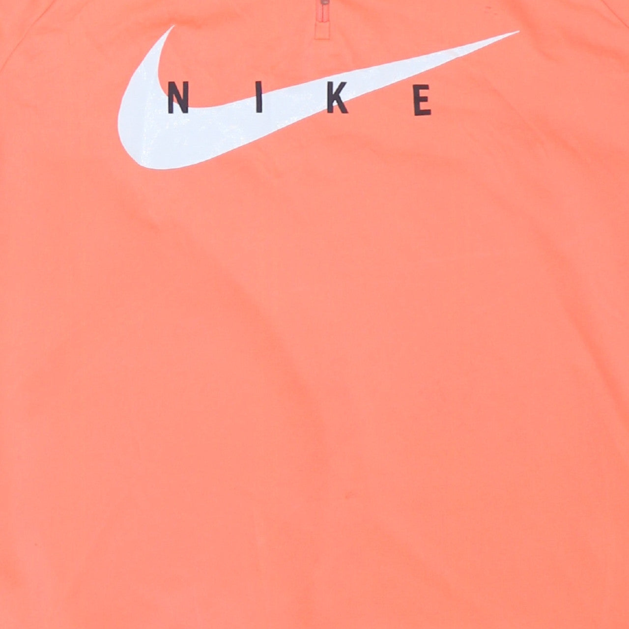 Nike Men's Orange Dri-FIT 1/4 Zip Athletic Running Sweatshirt Size S