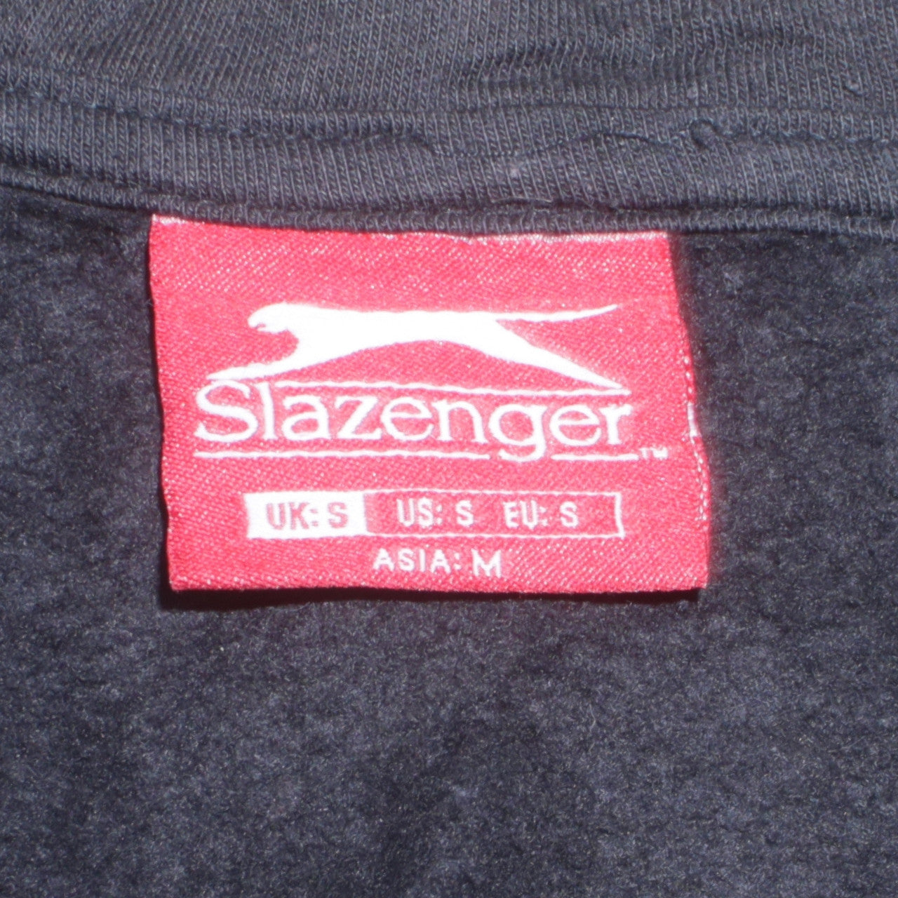 Slazenger Men's Black Full Zip Hoodie Size S Sports Fleece