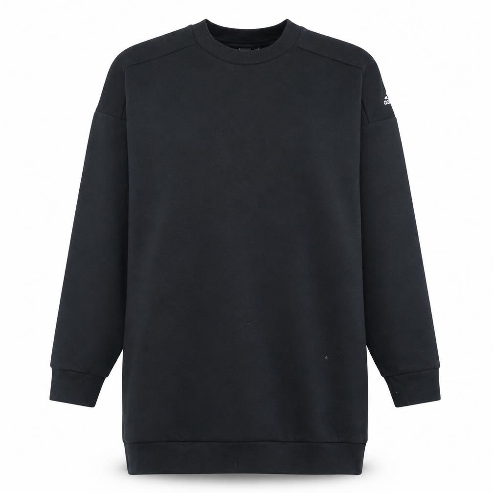 Adidas Women's Black Long Sleeve Crew Neck Pullover Sweatshirt Size 8-10