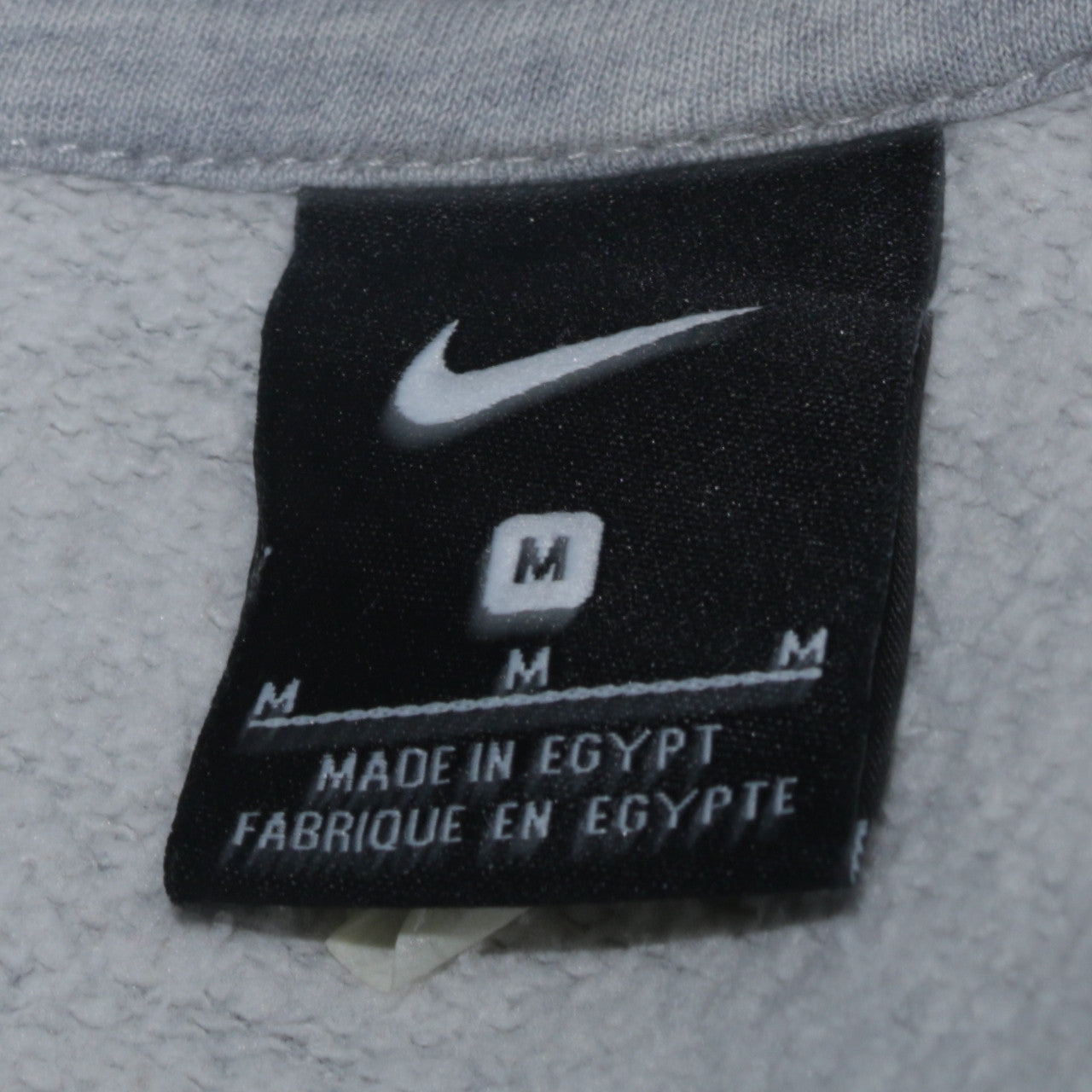 Nike Men Grey Full Zip Hoodie Size M Sports Fleece Sweatshirt