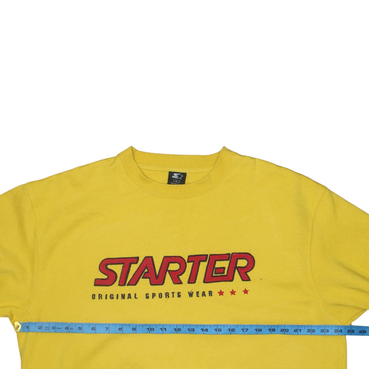 Starter Men's Yellow Pullover Sweatshirt XL Graphic Sportswear