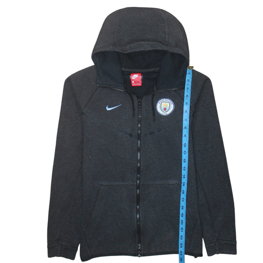 Nike Men’s Grey Manchester City Full Zip Hoodie Size S