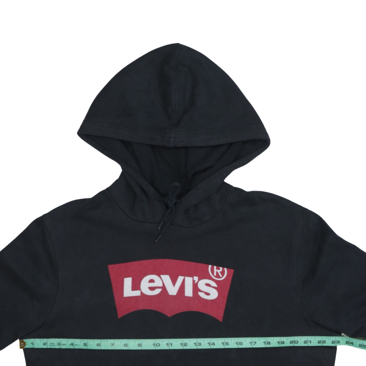Levi's Men's Black Pullover Hoodie M Logo Graphic Fleece Sweatshirt