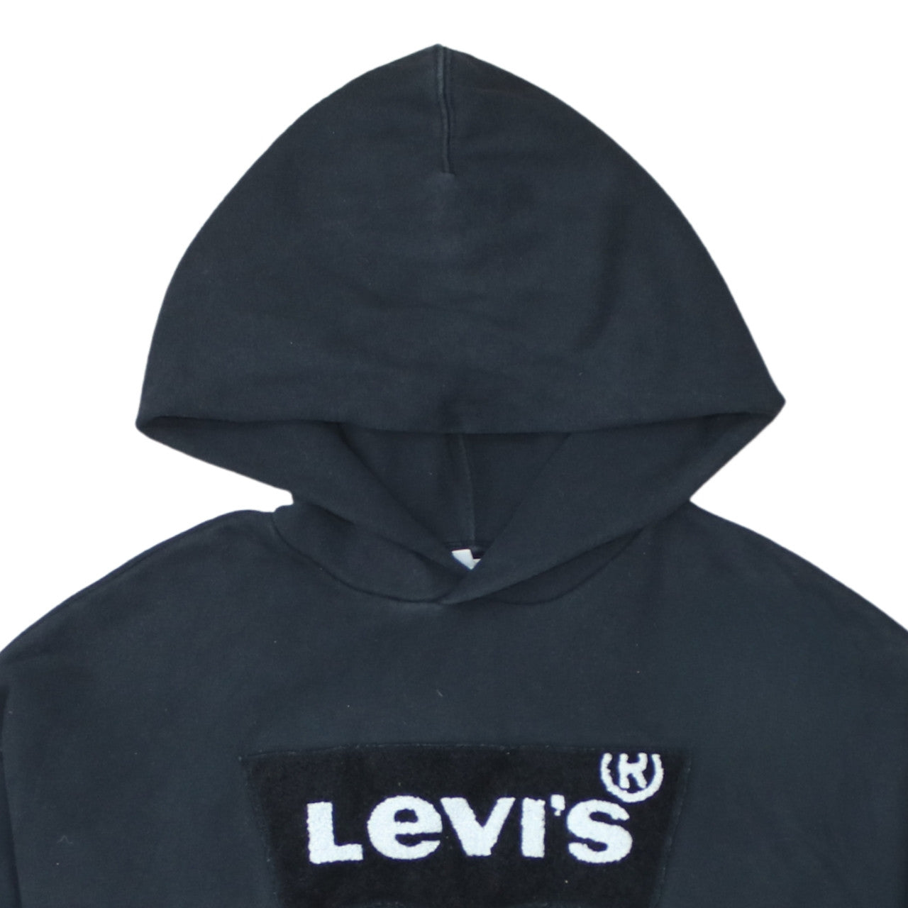 Levi's Men's Black XS Pullover Hoodie with Logo Fleece Sweatshirt