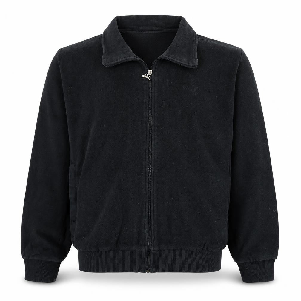Puma Men's Black XL Track Jacket Fleece Full Zip Activewear