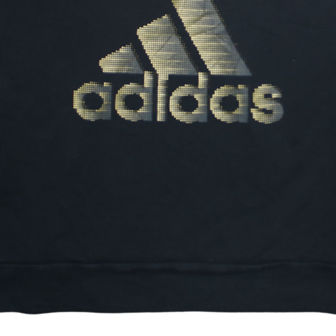Adidas Womens Black Gold Logo Pullover Sweatshirt XL