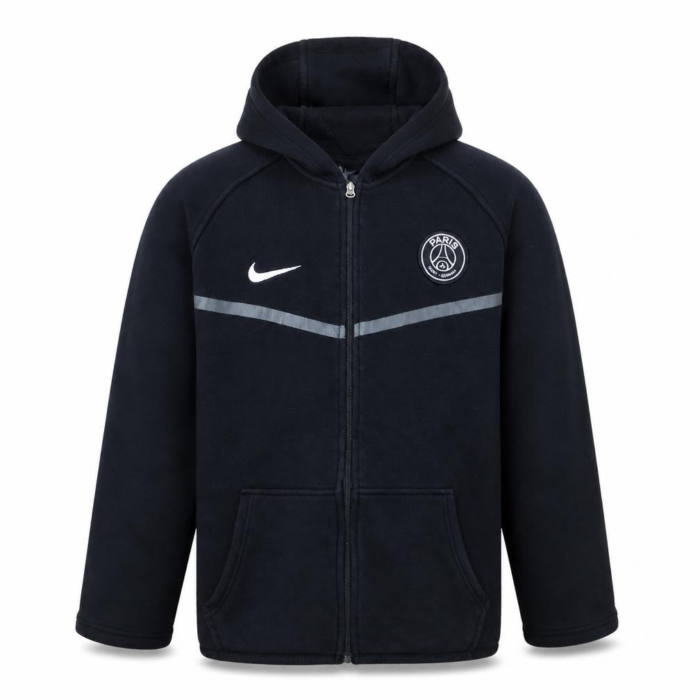 Nike Paris Saint-Germain Black Men's L Full Zip Hoodie Fleece