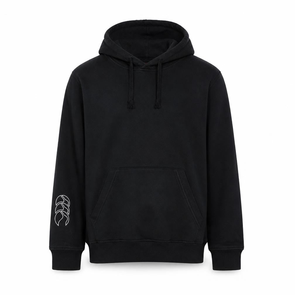 Canterbury Mens Black Pullover Hoodie M Regular Fit Rugby Style