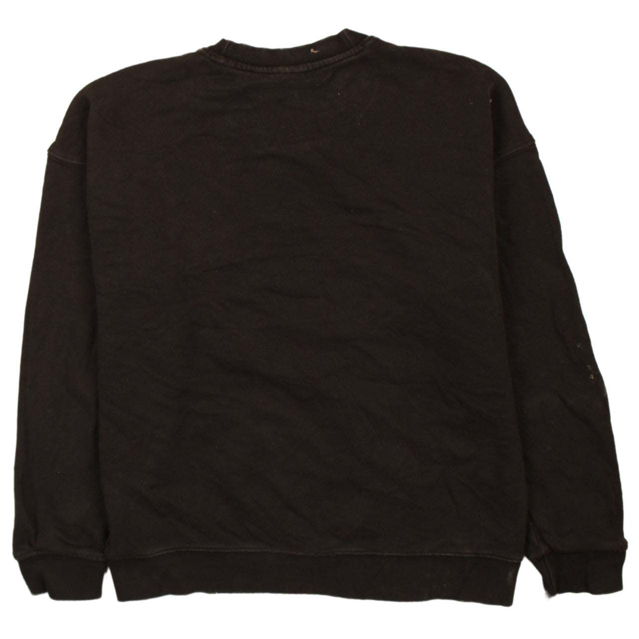 Adidas Womens Black Crew Neck Pullover Sweatshirt Size 8 Logo Print