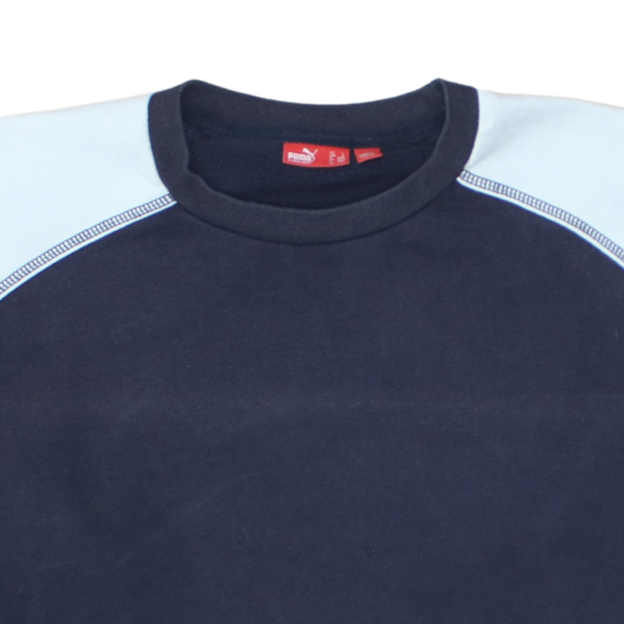Puma Mens Blue Crew Neck Pullover Sweatshirt Size L