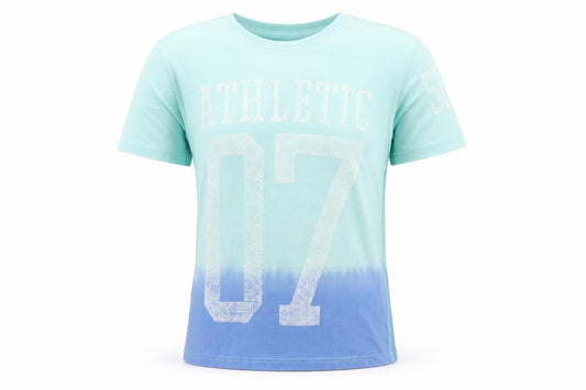 Superdry Men's Blue Tie Dye Athletic 07 Graphic T-Shirt Size S