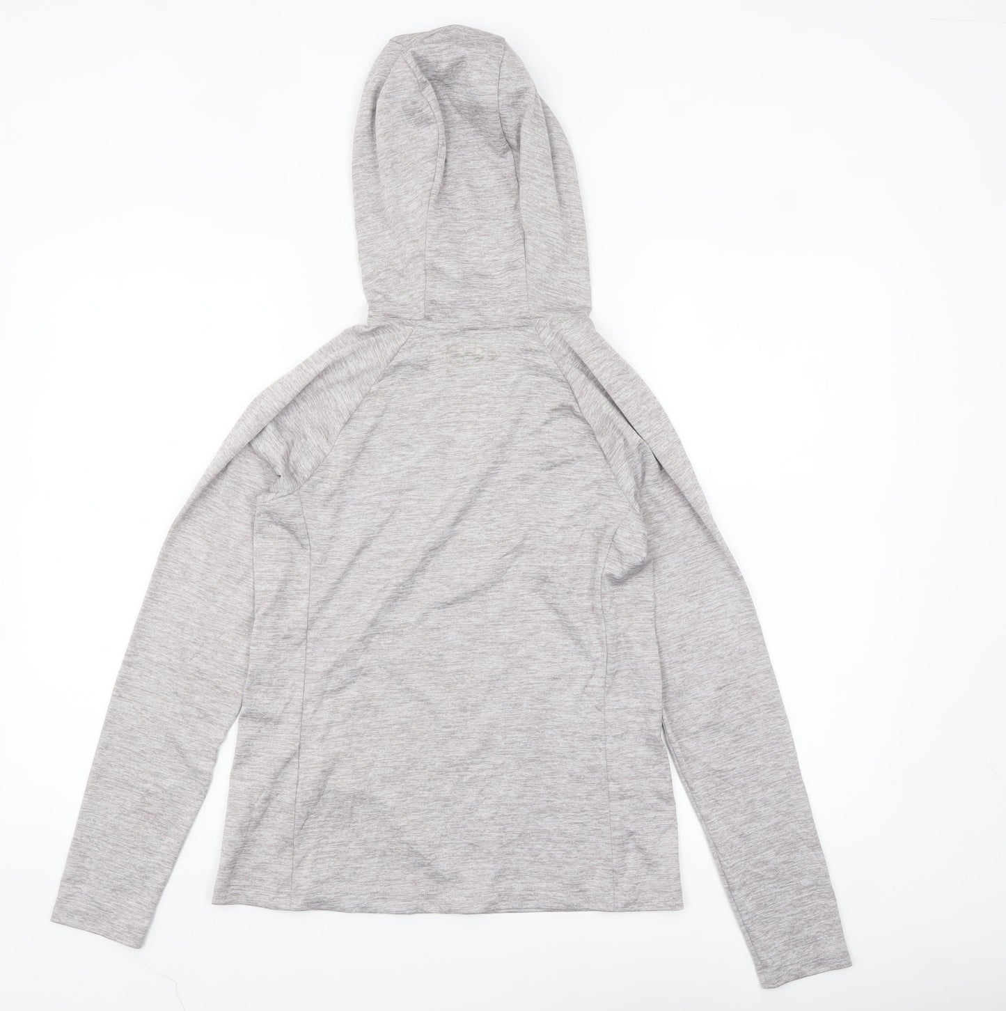 Under Armour Women's Grey XS HeatGear Hooded Long Sleeve Top