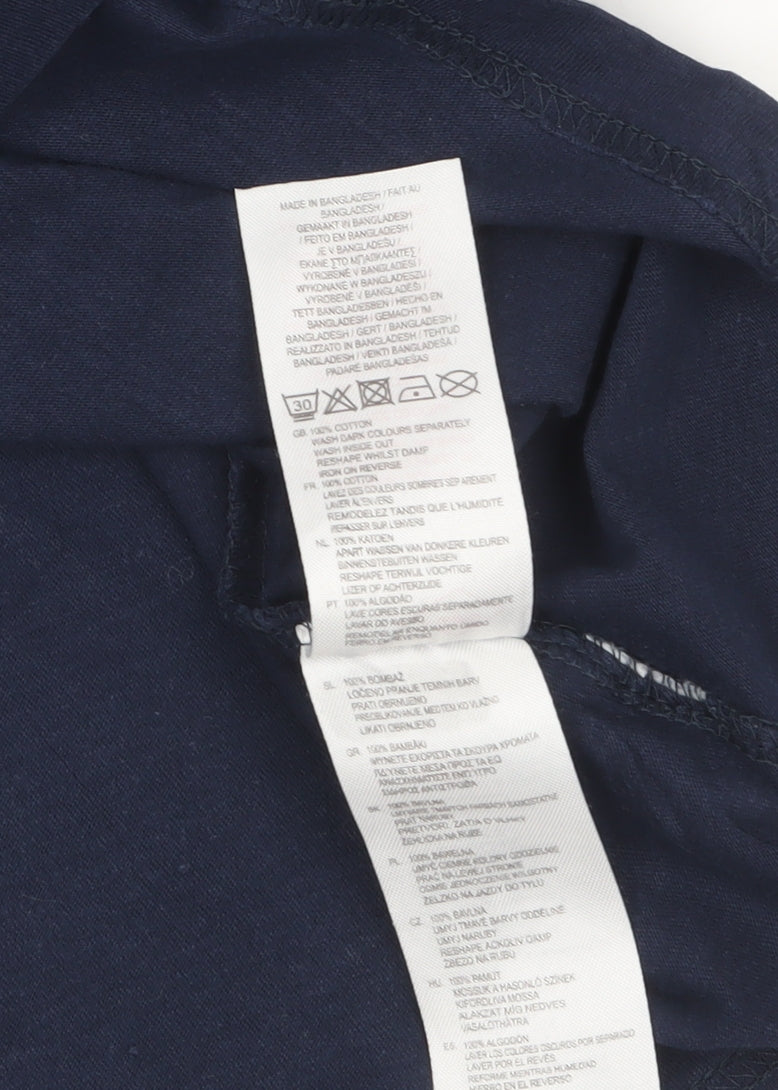 Lee Cooper Men's Blue Sleeveless Cotton Tank Top M Regular Fit