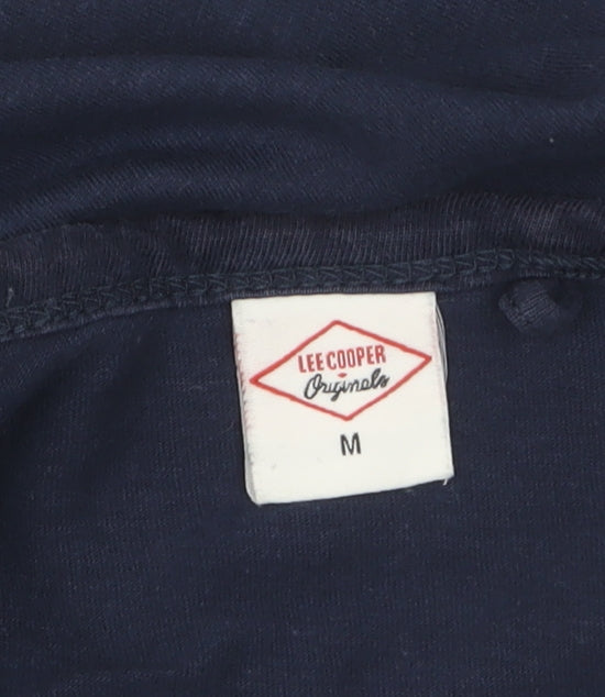 Lee Cooper Men's Blue Sleeveless Cotton Tank Top M Regular Fit