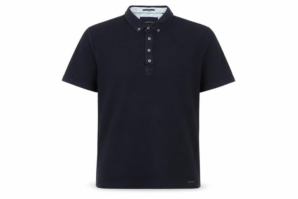 Guide London Men's Blue Cotton Short Sleeve Polo Shirt Size L