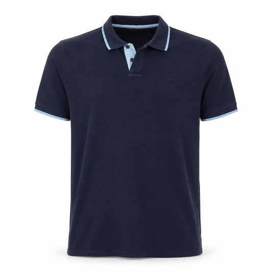 William Hunt Men's Blue XL Polo Shirt Classic Fit Cotton