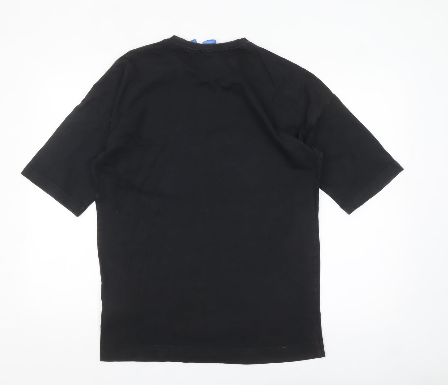 Adidas Men's Black Regular Fit Crew Neck Cotton T-Shirt M