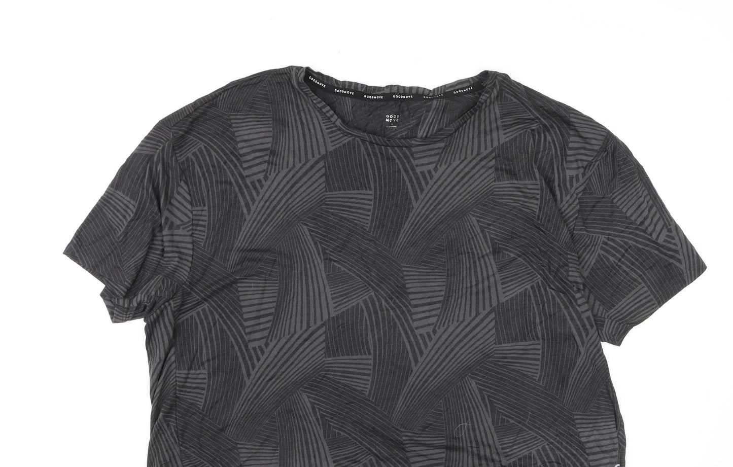 Marks and Spencer Goodmove Women’s Black Geometric Active T-Shirt Size 18