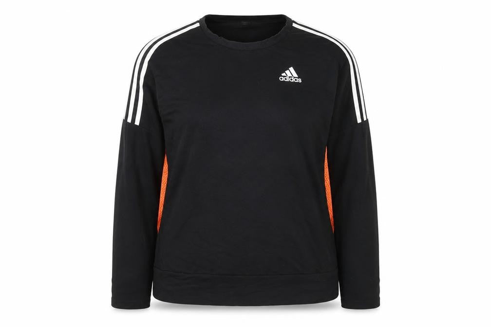 Adidas Women's Black Long Sleeve Pullover Sweatshirt Size 12