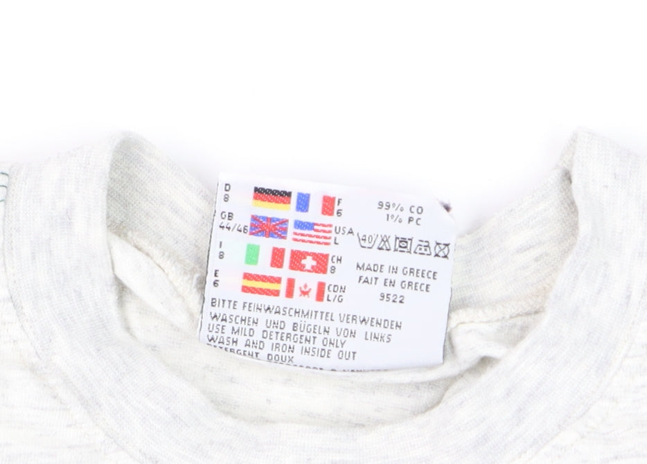 Adidas Equipment Men's White L Vintage 90s Crew Neck T-Shirt