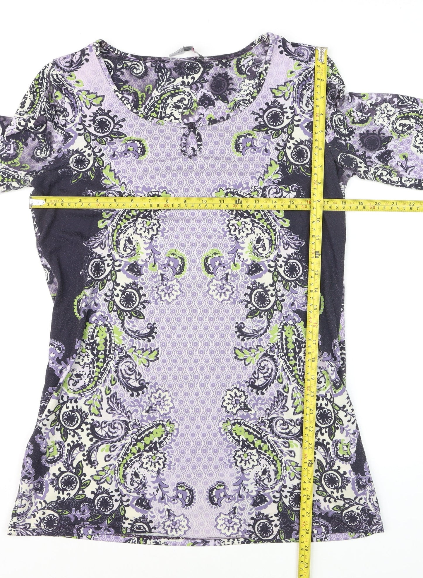 Marks and Spencer Per Una Women’s Multicoloured Paisley Jersey Shift Dress Size 12