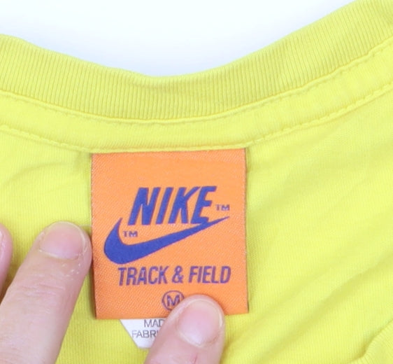 Nike Men's Yellow Shanghai Graphic Short Sleeve T-Shirt M