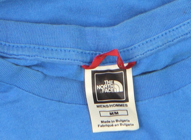 The North Face Men's Blue Crew Neck Regular Fit Cotton T-Shirt M
