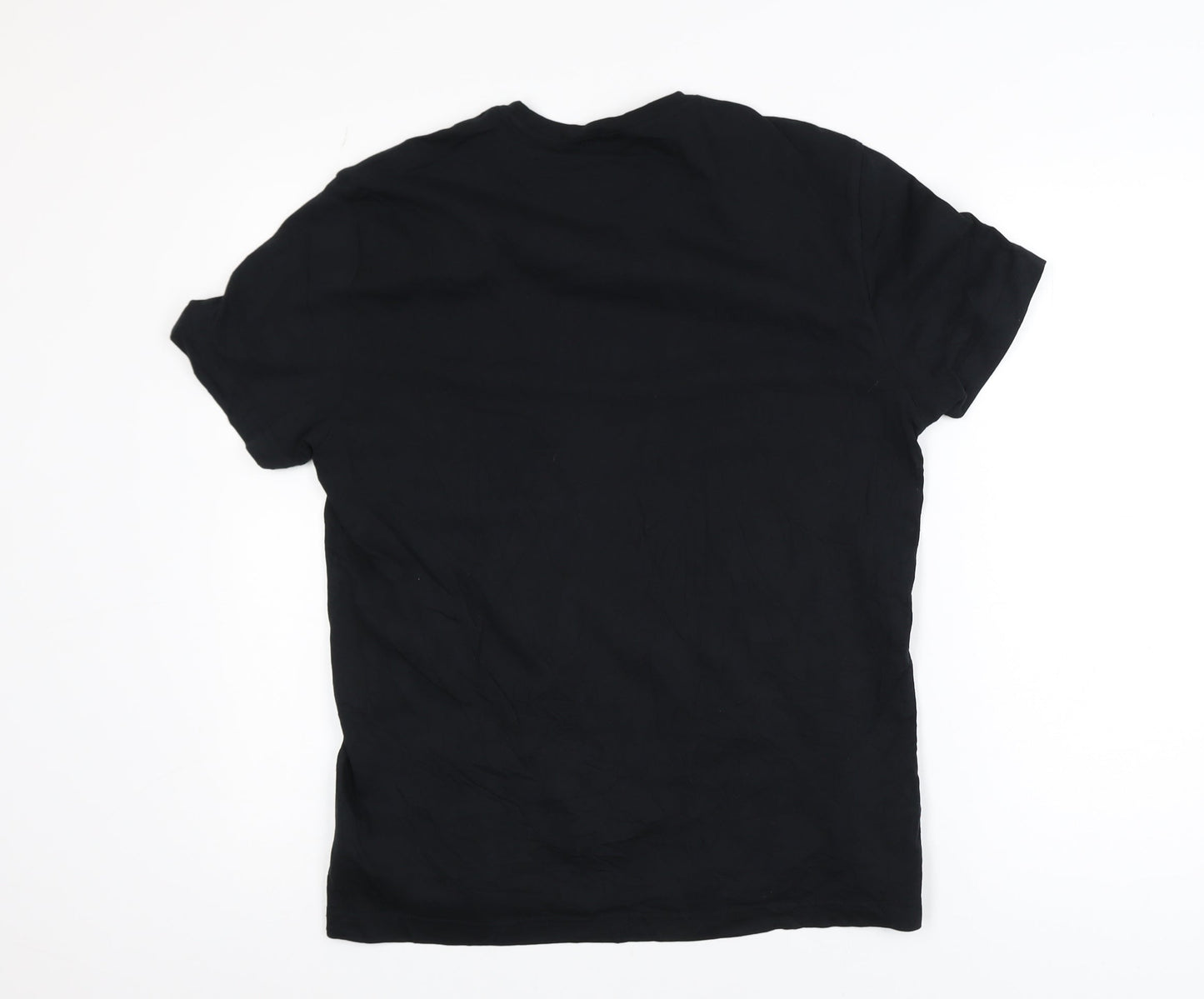 Emporio Armani EA7 Men's Black Cotton Crew Neck T-Shirt Size M