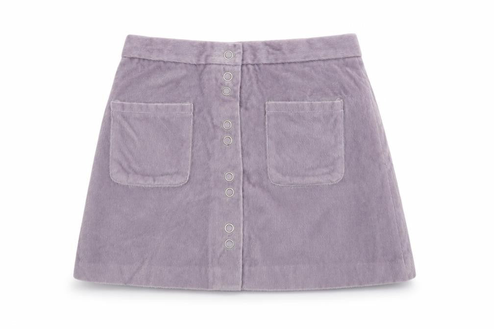 Urban Bliss Women's Purple Short A-Line Velvet Skirt Size 12