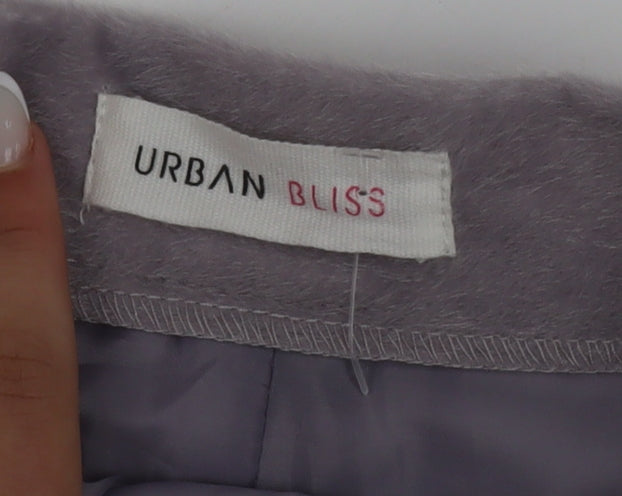 Urban Bliss Women's Purple Short A-Line Velvet Skirt Size 12