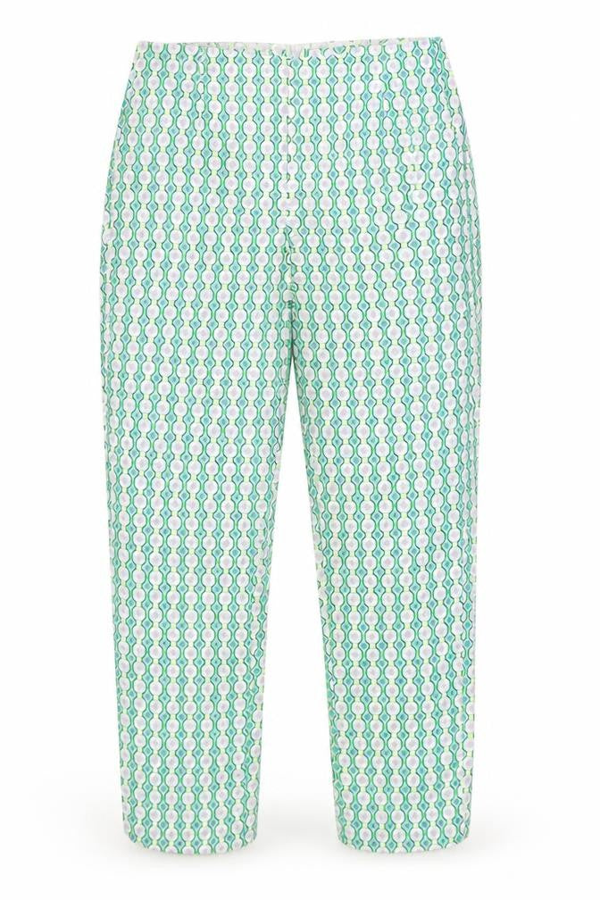Gallery Womens Multicoloured Geometric Slim Trousers Size 10
