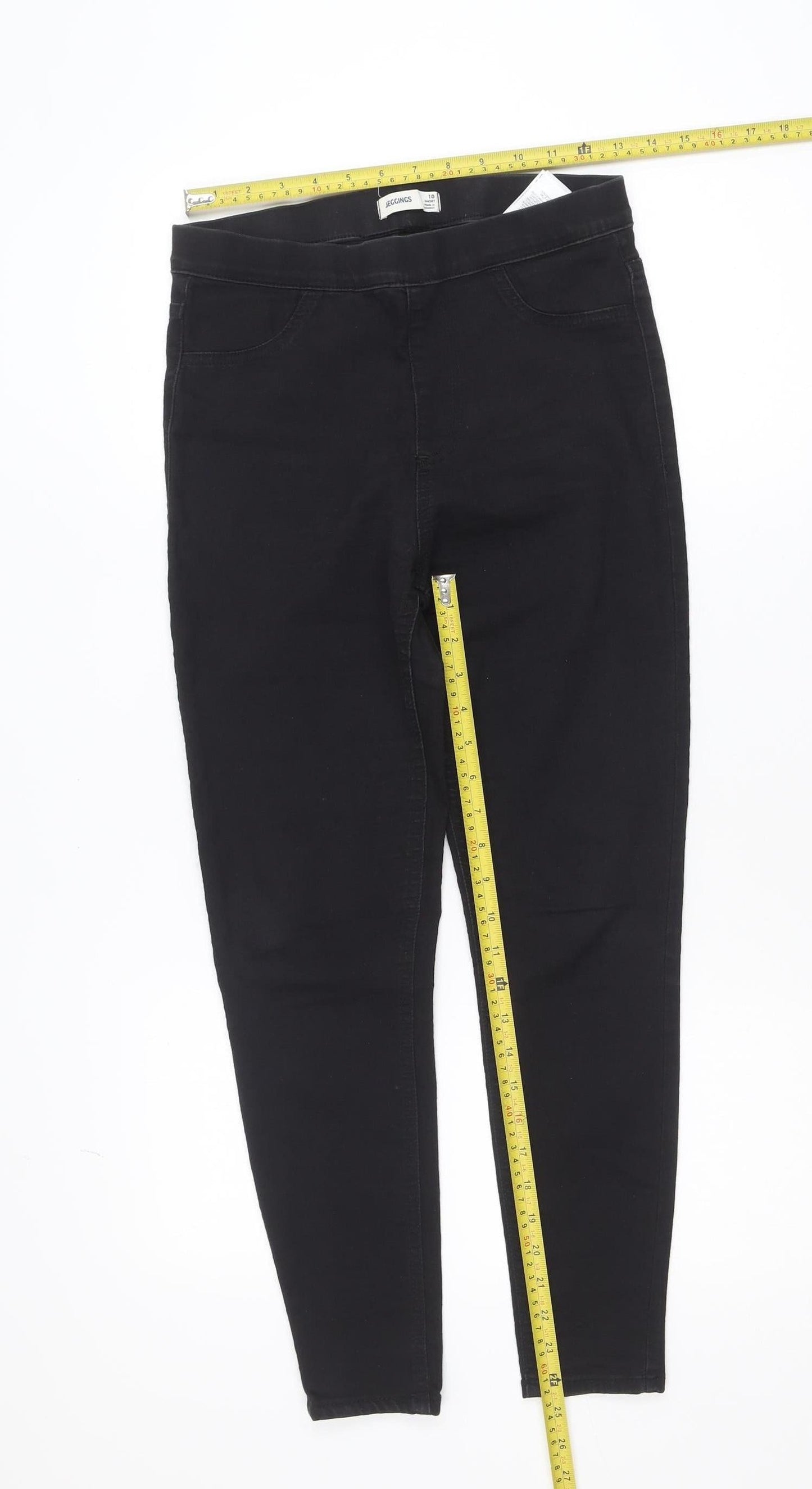 Marks and Spencer Women’s Black Jeggings Size 10 Short Stretch Slim Fit