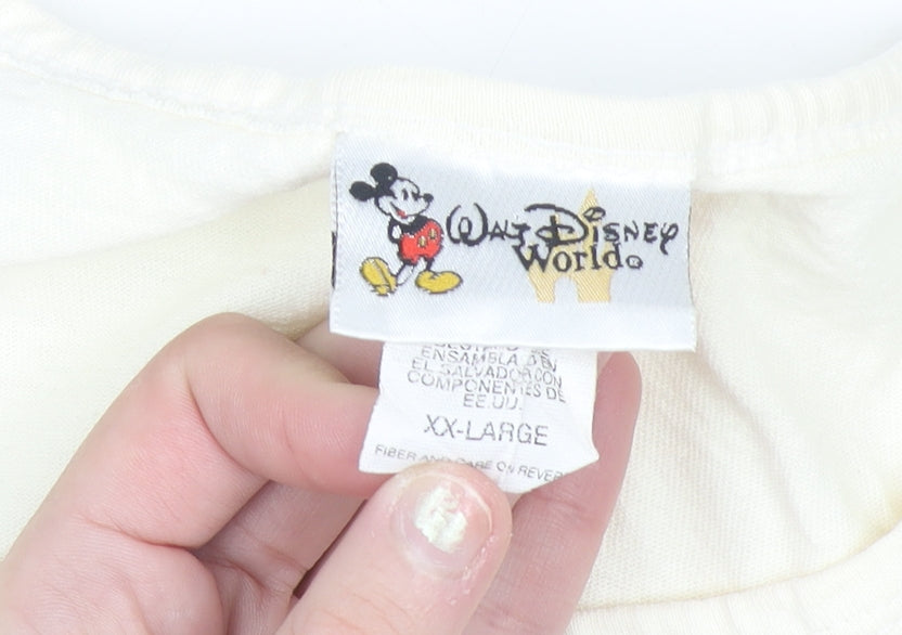 Additional view of Walt Disney World Men’s Ivory 2XL Sleeveless 100 Years of Magic Top