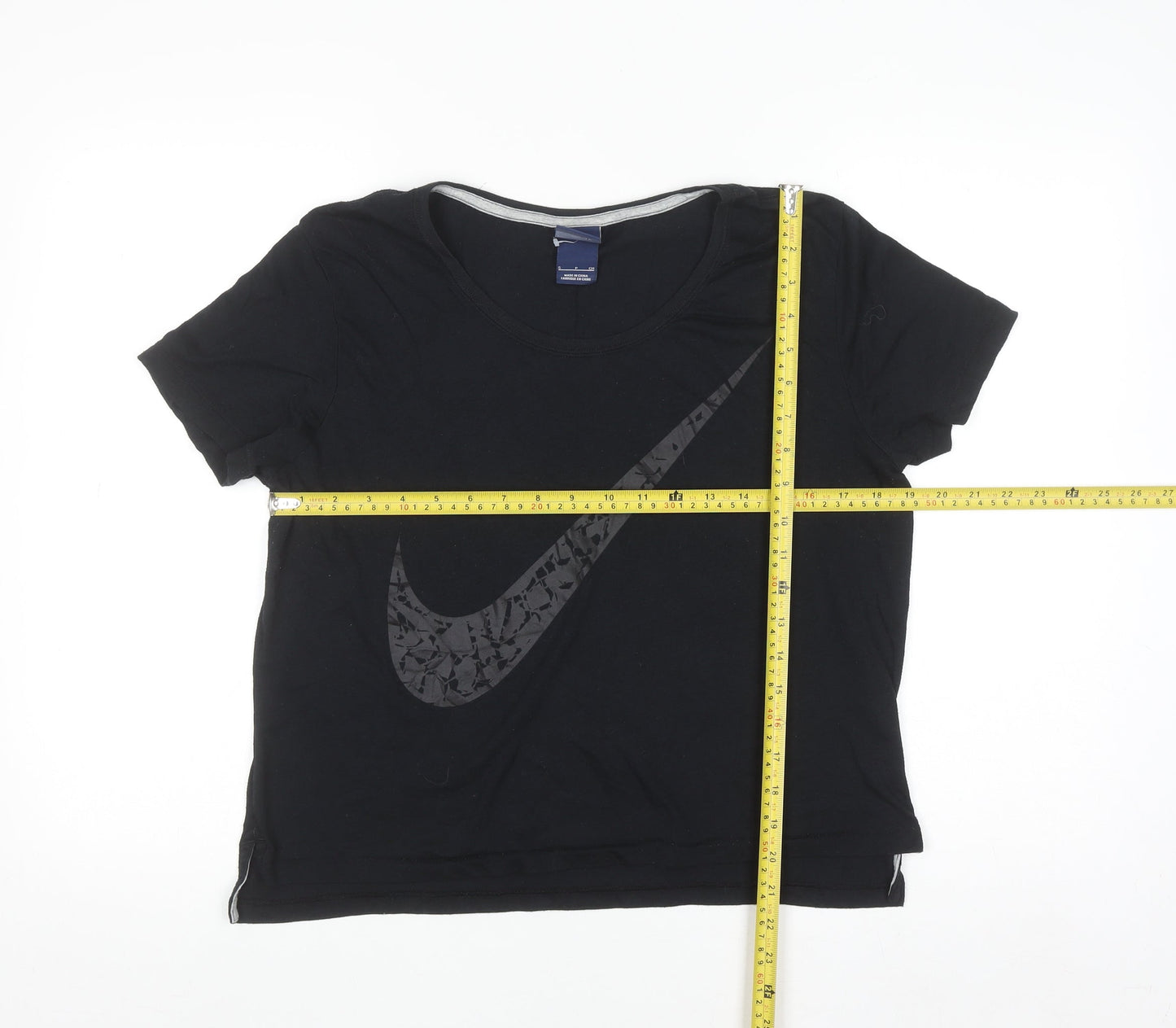 Nike Women's Black Short Sleeve Crew Neck Sports T-Shirt Size S