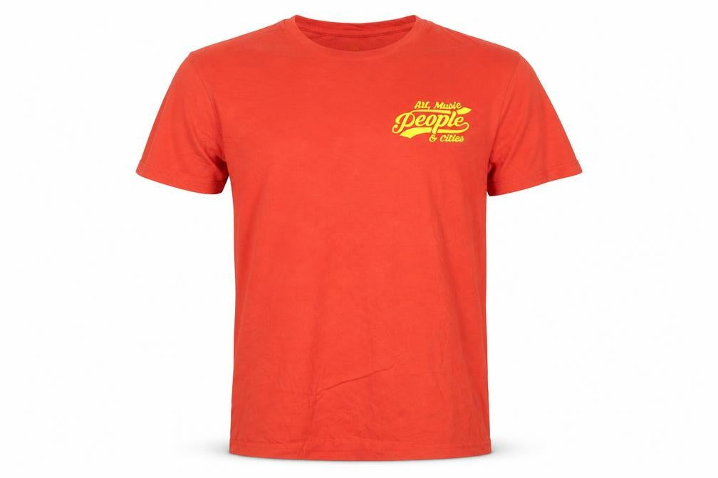 Uniworth Men's Red Cotton Music Graphic T-Shirt - Size L Smart Fit