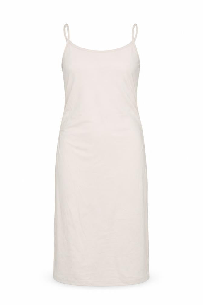 Bershka Women Beige Slip Dress Size 12 Stretch Modal Blend