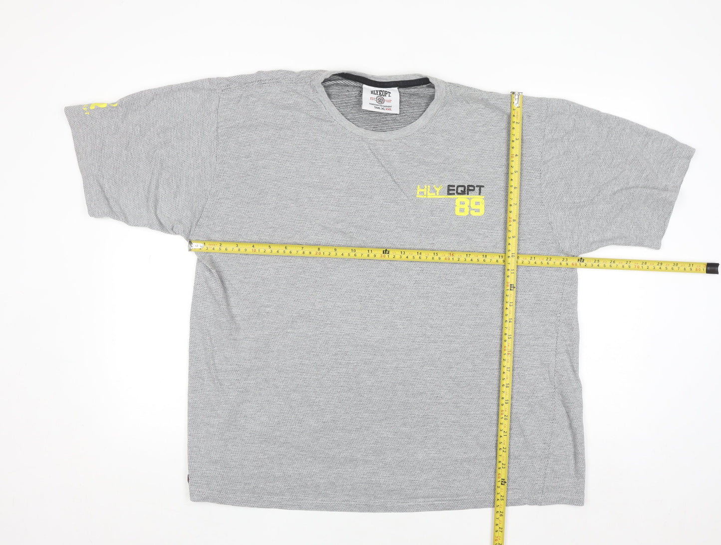 HLY EQPT Men’s Grey XXL Crew Neck Cotton T-Shirt