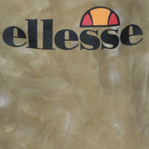 Ellesse Womens Beige Tie-Dye Sweatshirt UK 8 Crew Neck Logo Pullover