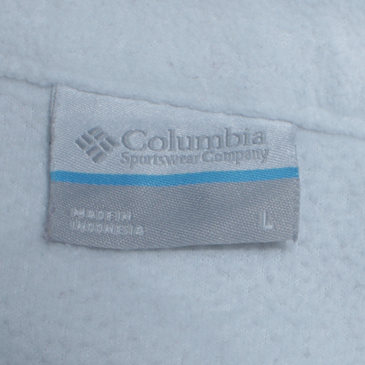 Columbia Womens White Fleece Full Zip Jacket Size L