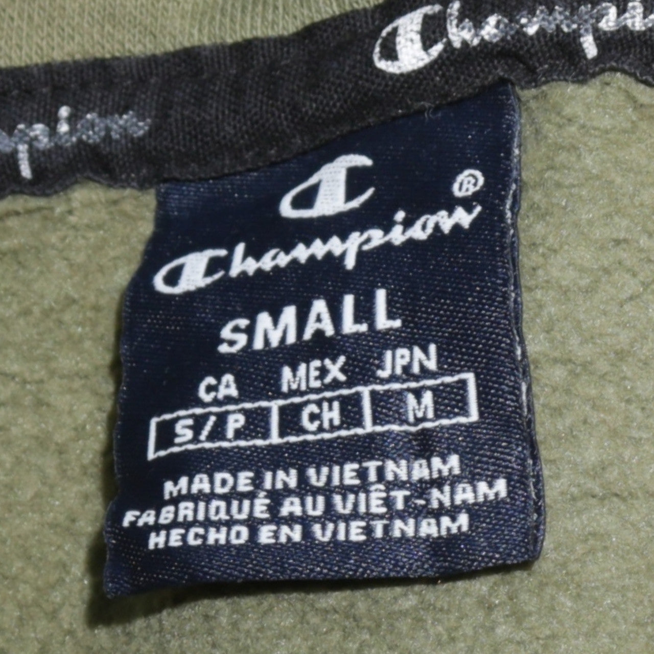 Champion Men’s Green Small Pullover Hoodie Fleece Sweatshirt
