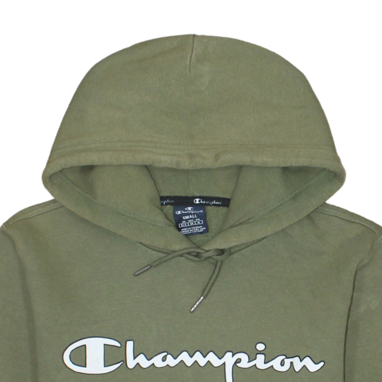 Champion Men’s Green Small Pullover Hoodie Fleece Sweatshirt