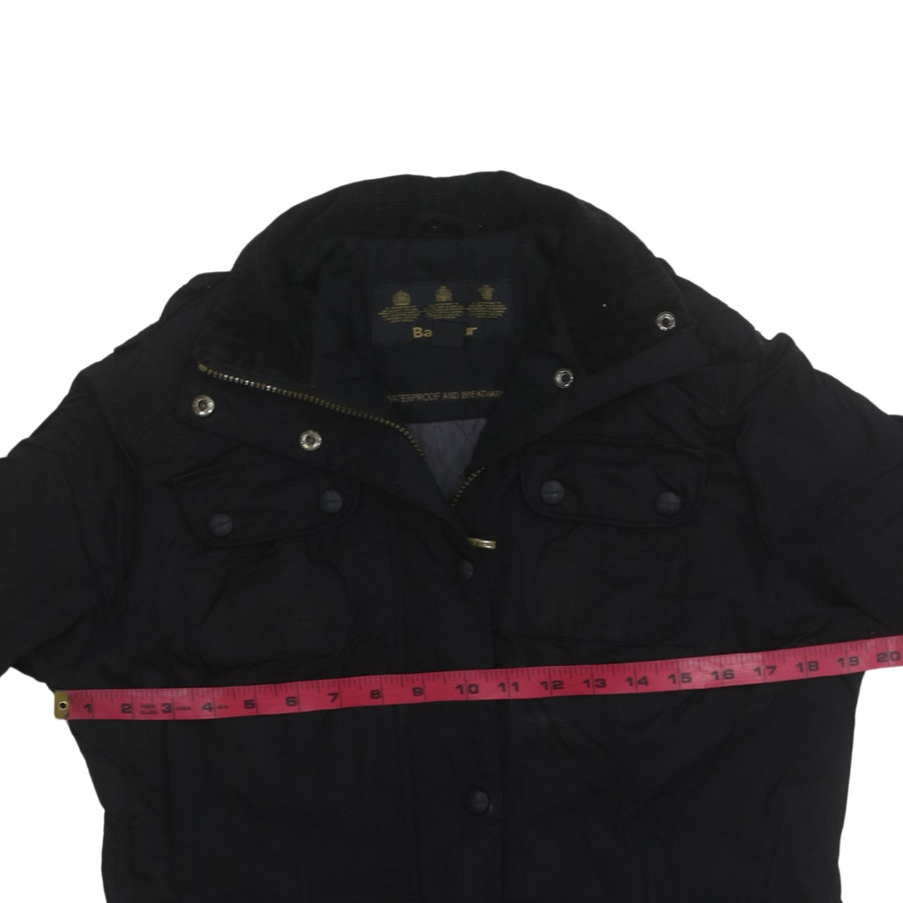 Barbour Women's Black Waterproof Parka Coat Size 10 Long