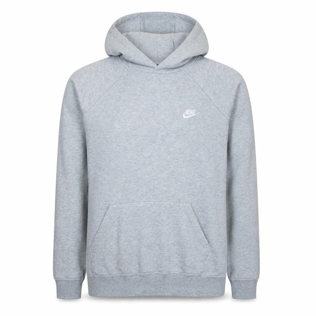 Nike Mens Grey XL Pullover Hoodie Regular Fit Cotton Blend