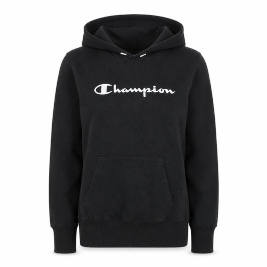 Champion Womens Black Large Pullover Hoodie Sweatshirt